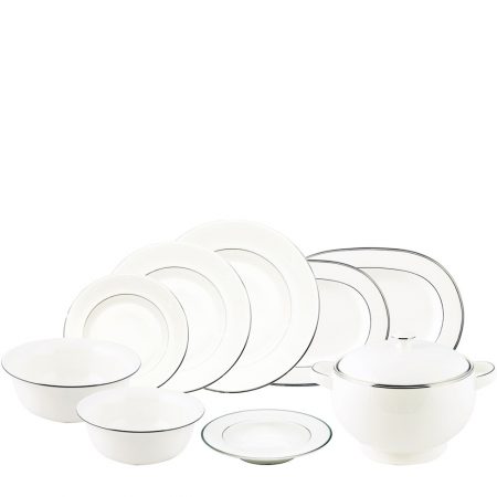 APARELHO JANTAR PLATINUM D LINING 42 PCS PORCELANA