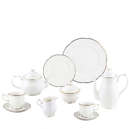 APARELHO CHA/CAFE/BOLO WINDSOR G LINING 41 PCS PORCELANA