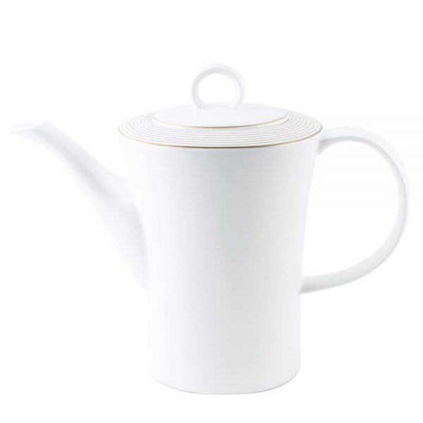 Aparelho de Chá, Café & Bolo 41 Peças em Porcelana Radius Gold