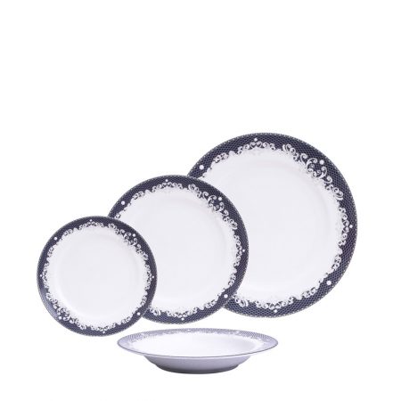 1/2 BAIXELA VICTORIAN LACE BLUE 30 PCS PORCELANA