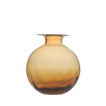 VASO OPTICO 34 CM VIDRO AMBAR