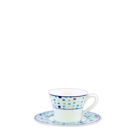 XICARA/PIRES CAFE ADAMINA BLUE PORCELANA CX C/ 6