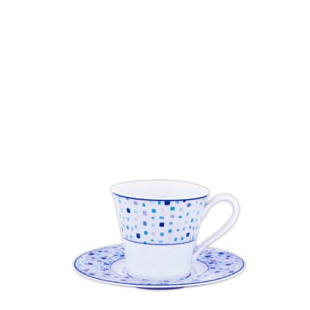 XICARA/PIRES CHA ADAMINA BLUE PORCELANA CX C/ 6