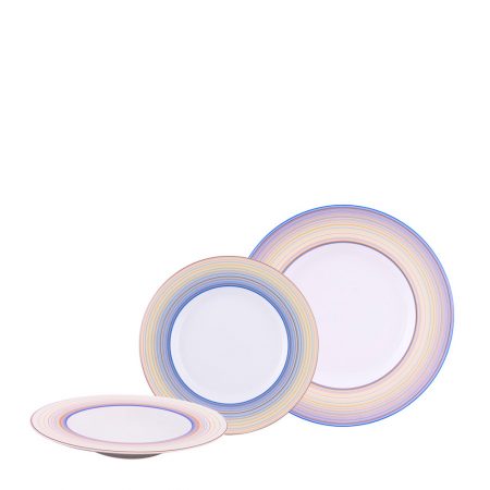 APARELHO DE JANTAR RADICAL COLORS 18 PCS PORCELANA