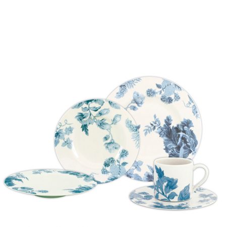 APARELHO JANTAR C/ CHA MIDNIGHT VINE 30 PCS PORCELANA