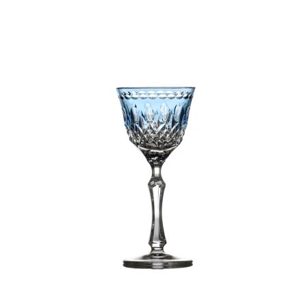 COPO LICOR LUDWIG 70 ML CRISTAL AZUL CLARO