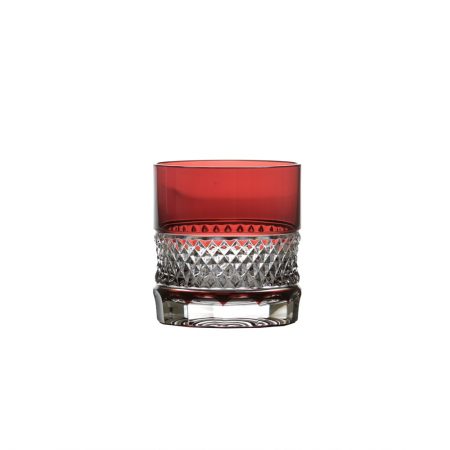 COPO WHISKY WAGNER 360 ML CRISTAL VERMELHO ESCURO