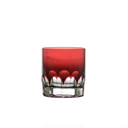 COPO WHISKY FRANZ 360 ML CRISTAL VERMELHO ESCURO