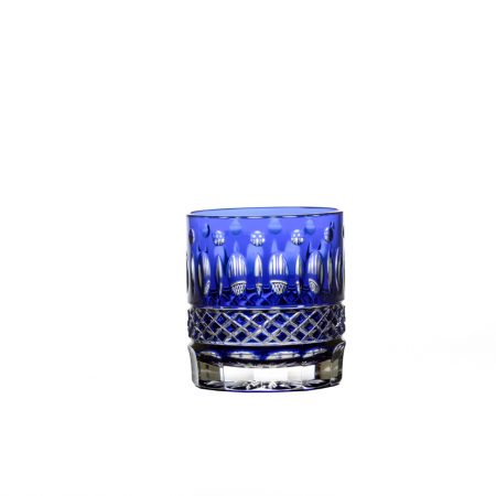 COPO WHISKY CLAUDE 360 ML CRISTAL AZUL