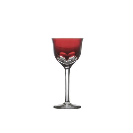 COPO LICOR FRANZ 60 ML CRISTAL VERMELHO ESCURO