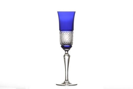 COPO FLAUTA WAGNER 210 ML CRISTAL AZUL