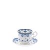 XICARA/PIRES CAFE BLUE LEAF 100 ML / 12 CM PORCELANA CX C/ 6