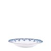 PRATO FUNDO BLUE LEAF 23 CM PORCELANA CX C/ 6