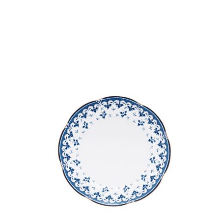 PRATO PAO BLUE LEAF 16 CM PORCELANA CX C/ 6