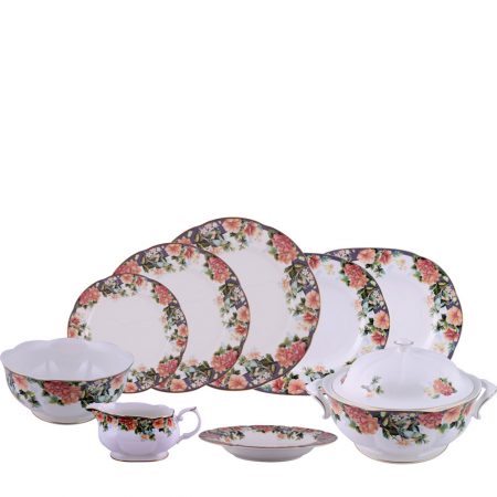 APARELHO JANTAR TROPICAL PARADISE 42 PCS PORCELANA