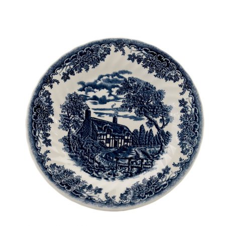 PRATO RASO BLUE BROOK CHELSEA 25 CM CERAMICA CX C/ 6