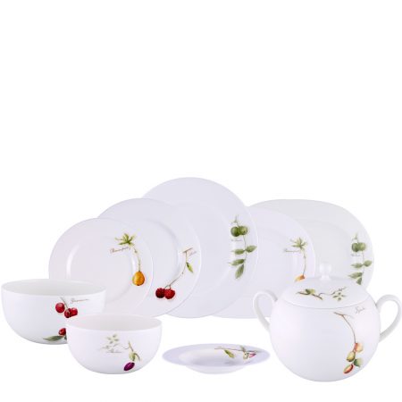 APARELHO JANTAR FRESH FRUIT 42 PCS PORCELANA