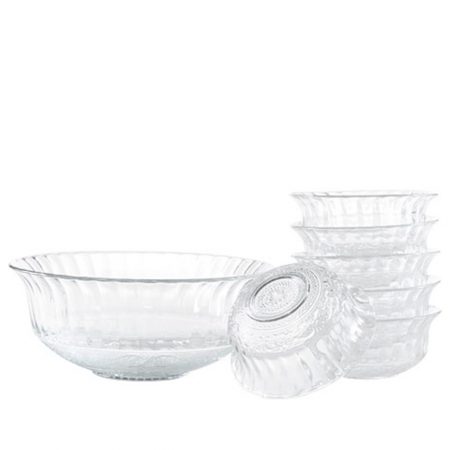 SALADEIRA JG C/ 7 PCS CRYSTAL VIDRO