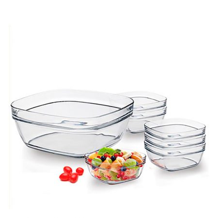 SALADEIRA JG C/ 7 PCS SIMPLY VIDRO