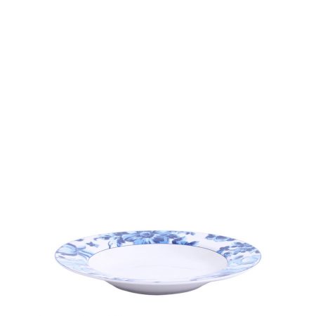 PRATO FUNDO RAPSODY IN BLUE 23 CM PORCELANA CX C/ 6