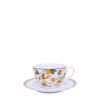 XICARA/PIRES CHA BLOSSOM LEMON 250 ML PORCELANA CX C/ 6