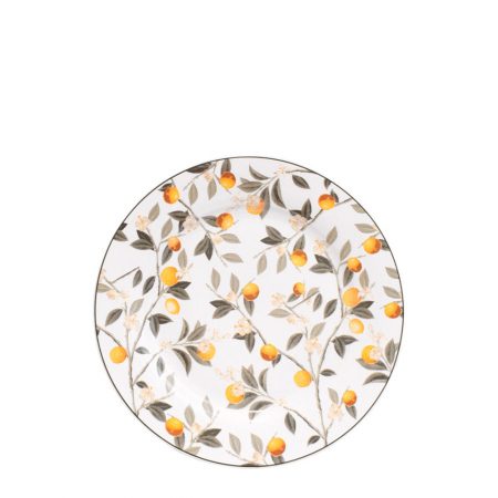 PRATO SOBREMESA BLOSSOM LEMON 20 CM PORCELANA CX C/ 6