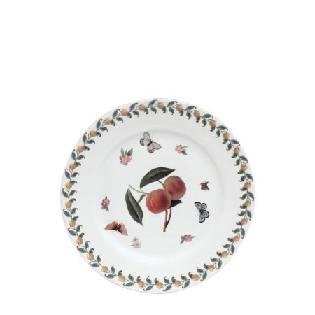 PRATO SOBREMESA PEACHES 20 CM PORCELANA CX C/ 6