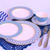 APARELHO JANTAR C/ CHA GEOMETRIC 30 PCS PORCELANA