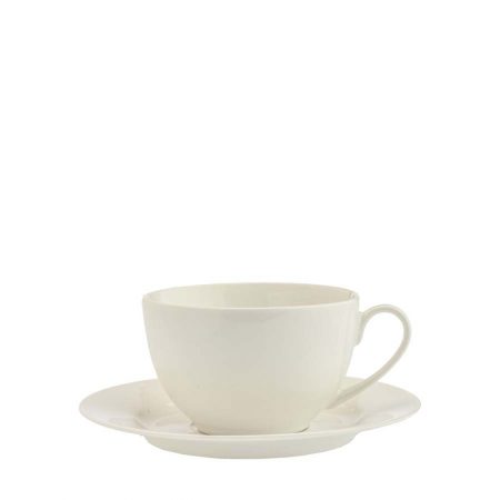 XICARA/PIRES CHA WHITEWARE 250 ML PORCELANA CX C/ 6