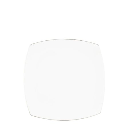PRATO SOBREMESA SQUARE P LINING 21 CM PORCELANA CX C/ 6