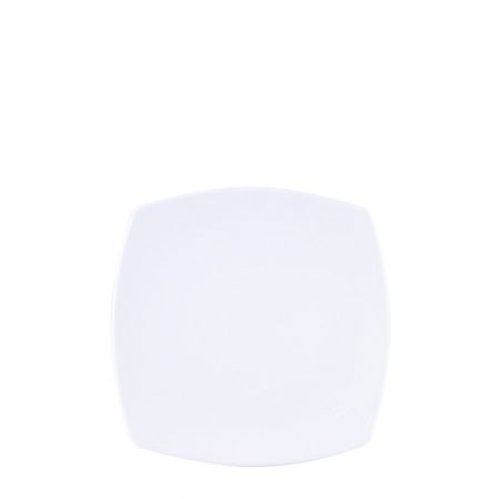 PRATO PAO SQUARE WHITE 19 CM PORCELANA CX C/ 6
