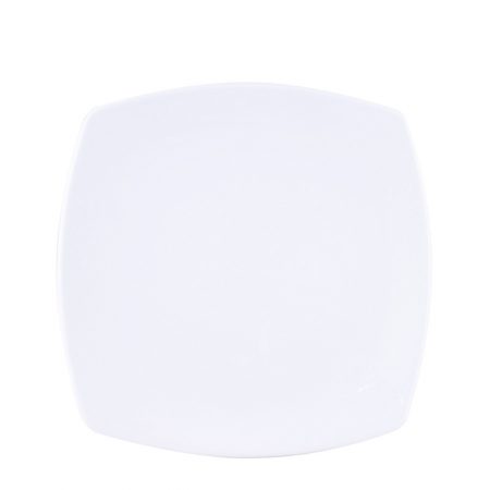 PRATO RASO SQUARE WHITE 26 5 CM PORCELANA CX C/ 6