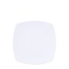 PRATO SOBREMESA SQUARE WHITE 21 CM PORCELANA CX C/ 6
