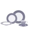 APARELHO JANTAR C/ CHA YUKI BLUE 30 PCS PORCELANA