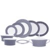 APARELHO JANTAR YUKI BLUE 42 PCS PORCELANA