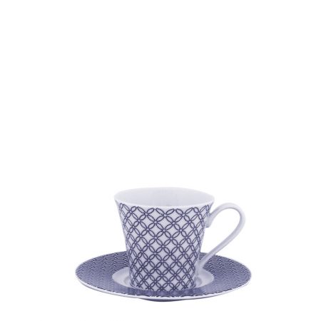 XICARA/PIRES CHA YUKI BLUE PORCELANA CX C/ 6