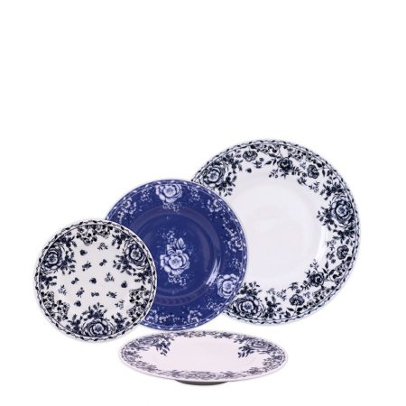 1/2 BAIXELA TUDOR ROSE 30 PCS PORCELANA