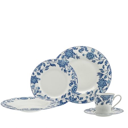 APARELHO JANTAR C/ CHA ISABELLA 30 PCS PORCELANA